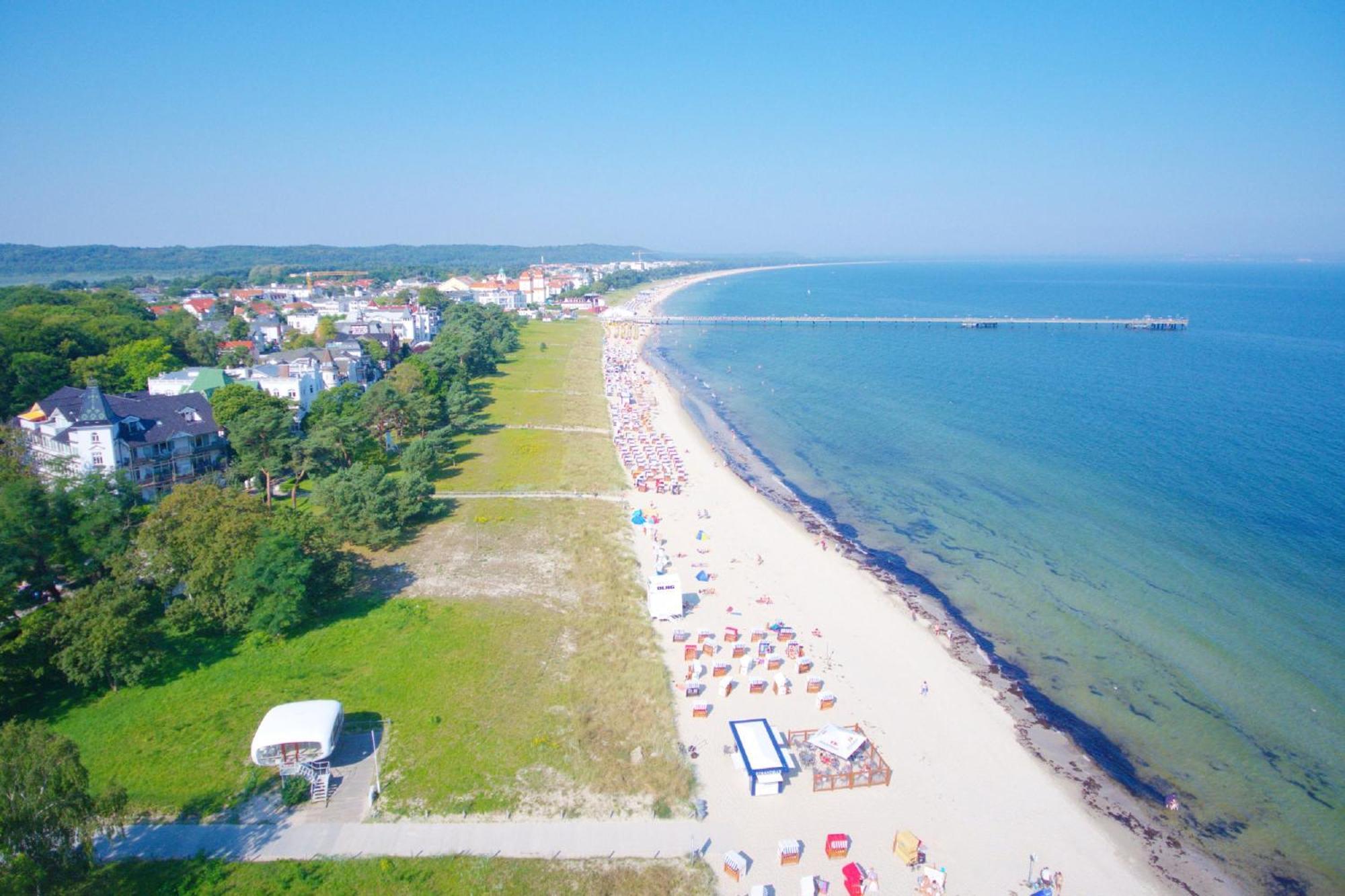 Aparthotel Ostsee Fewo 26 Balkon, Meerblick, Strand Binz Esterno foto